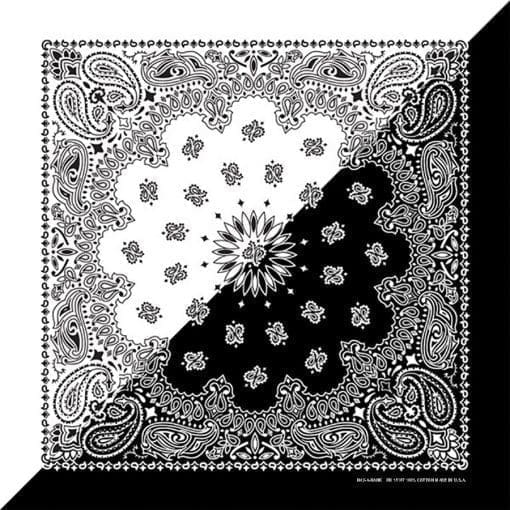 Black/White Split Single Side Print