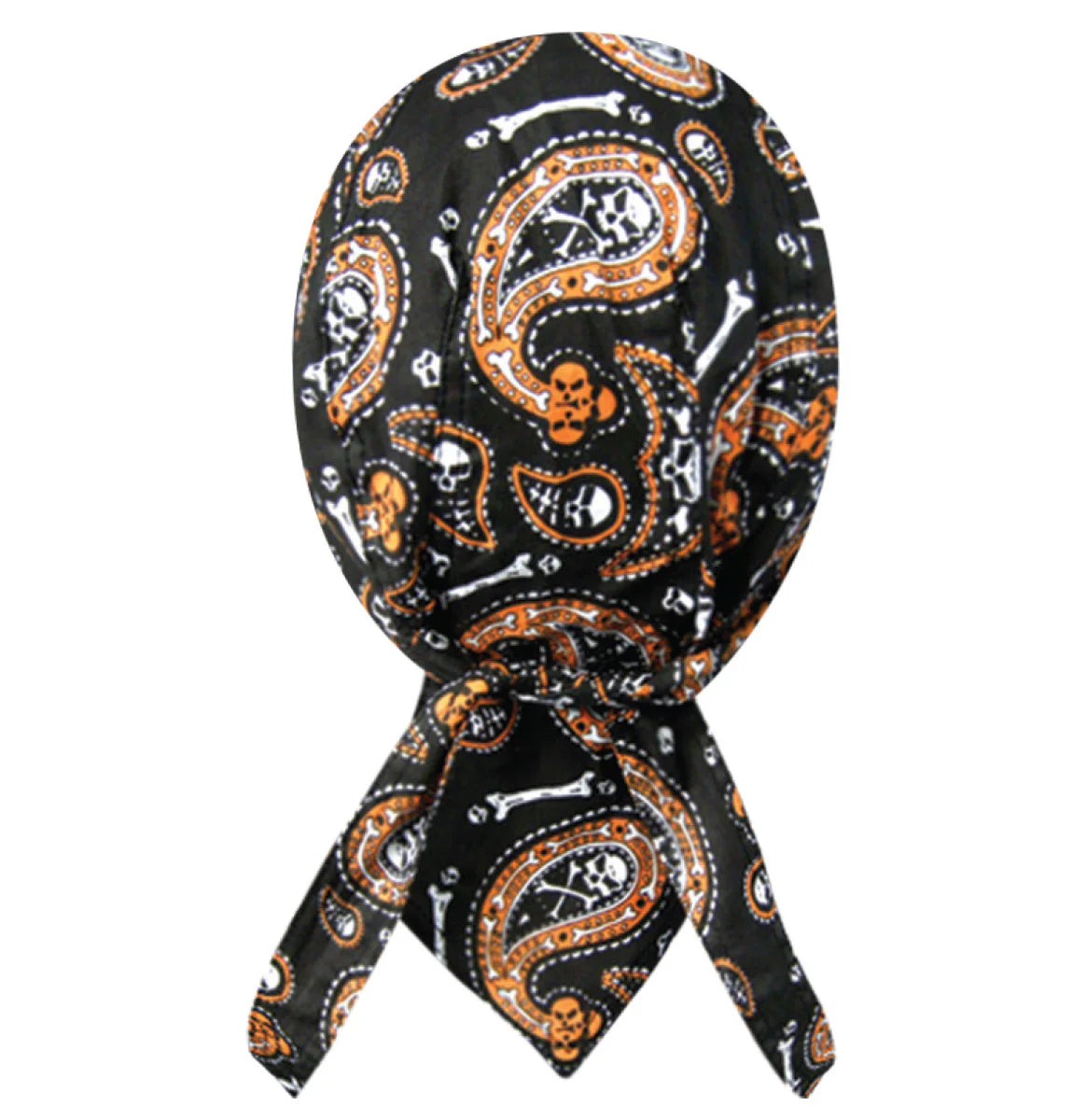 Skull Paisley Orange w/Sweatband No Lining