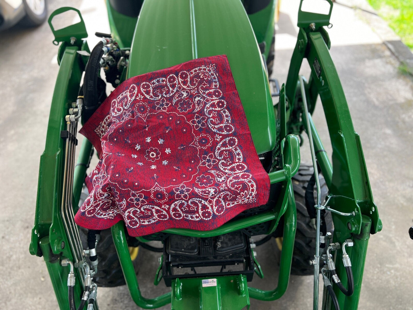 Red/Indigo Rustic 27" Bandanna, Made in USA, Hav-A-Hank