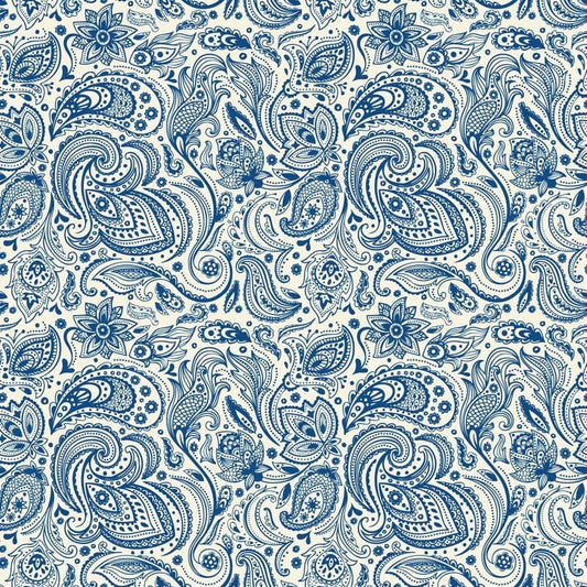 English Indigo Single Side Print