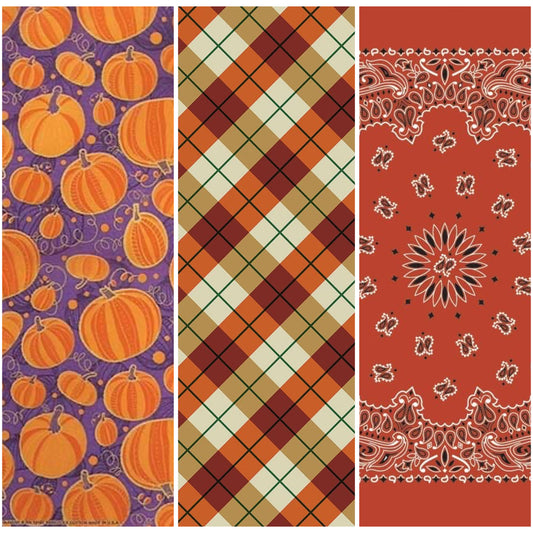 Fall 3 Pack Bundle of Bandannas