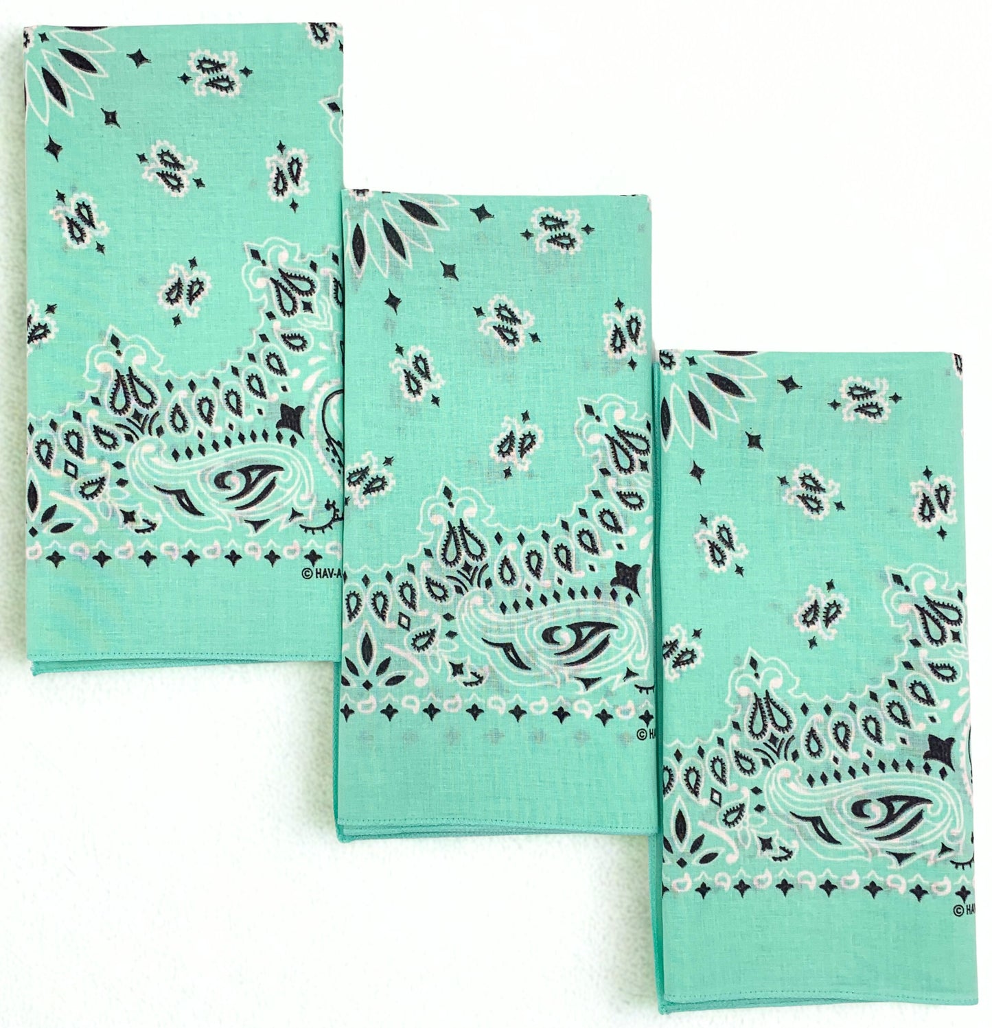 Mint Paisley 3 Pack