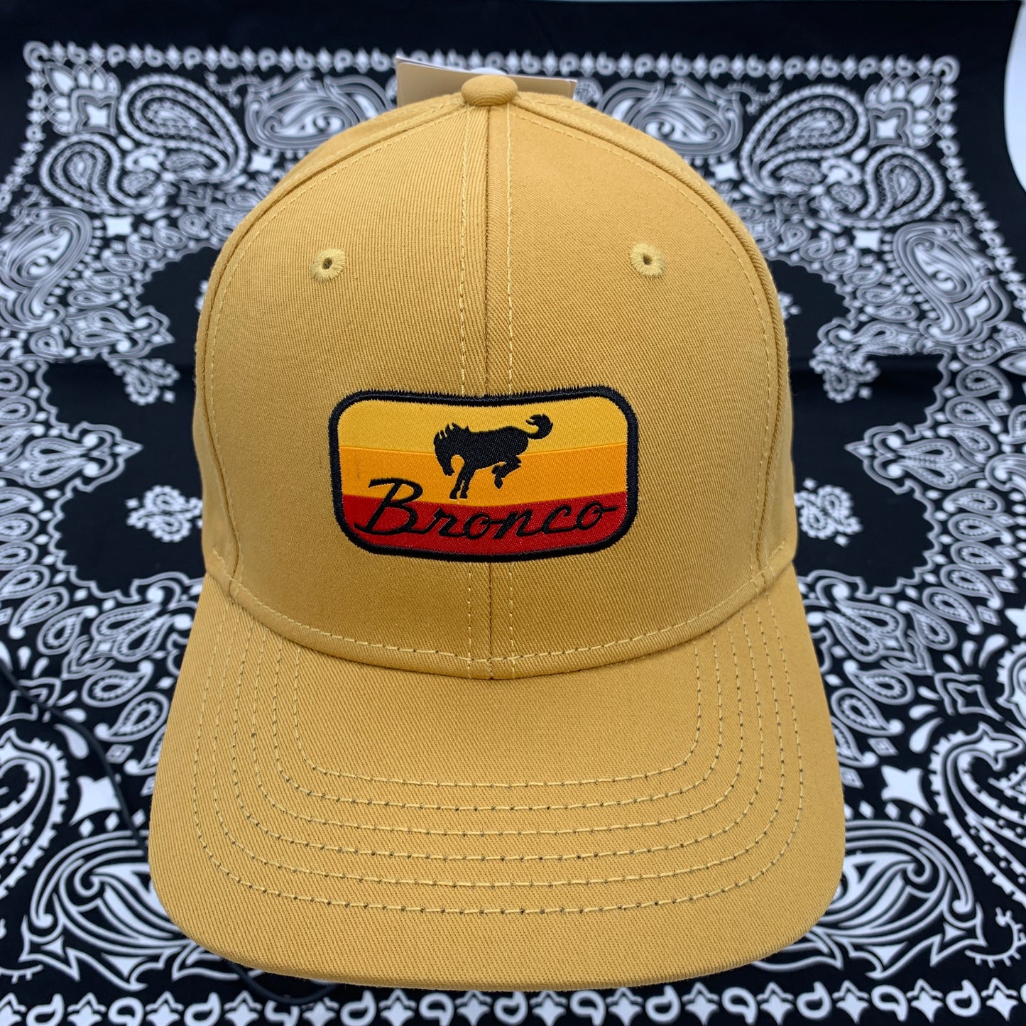 Ford Bronco Sunset Woven Patch - Wheat