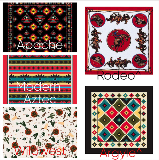 Southwestern 5 Pack Bundle of Bandannas
