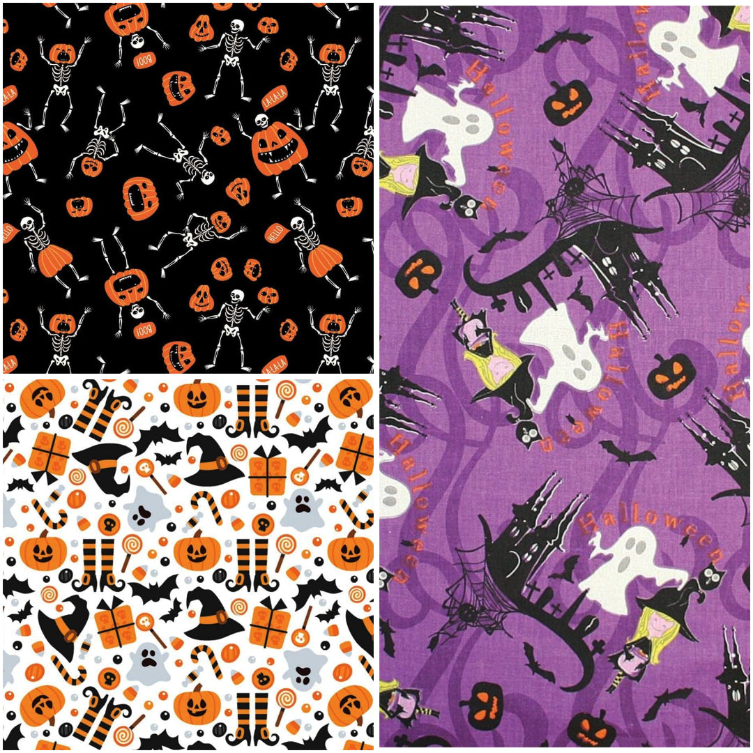 Halloween 3 Pack Bundle of Bandannas